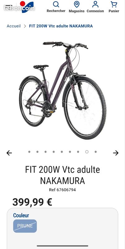 Vélo Nakamura Vtc Femme Fit 200w Nakamura Avis Nakamura Fit 200 W