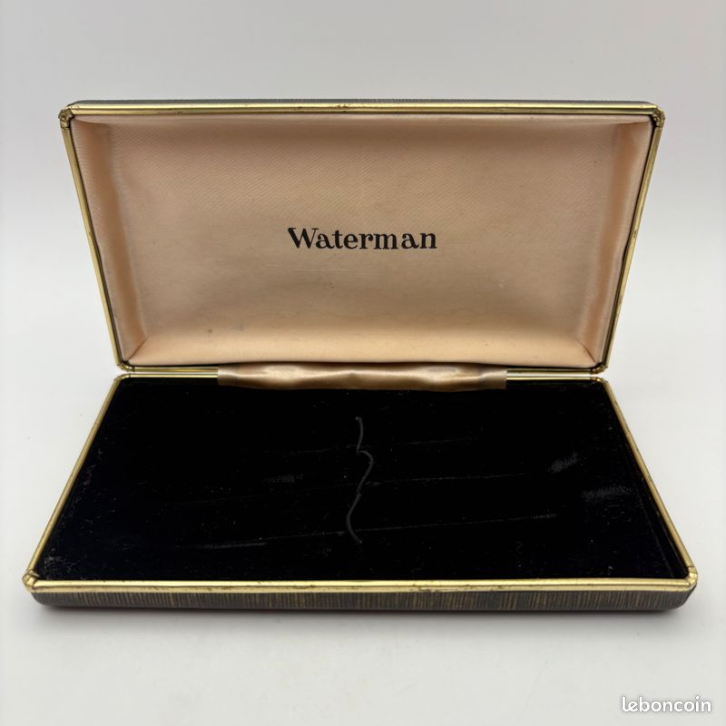 Écrin Vintage Waterman Pour Stylo - Boîte Beige - Occasion - Parfait Pour Collection