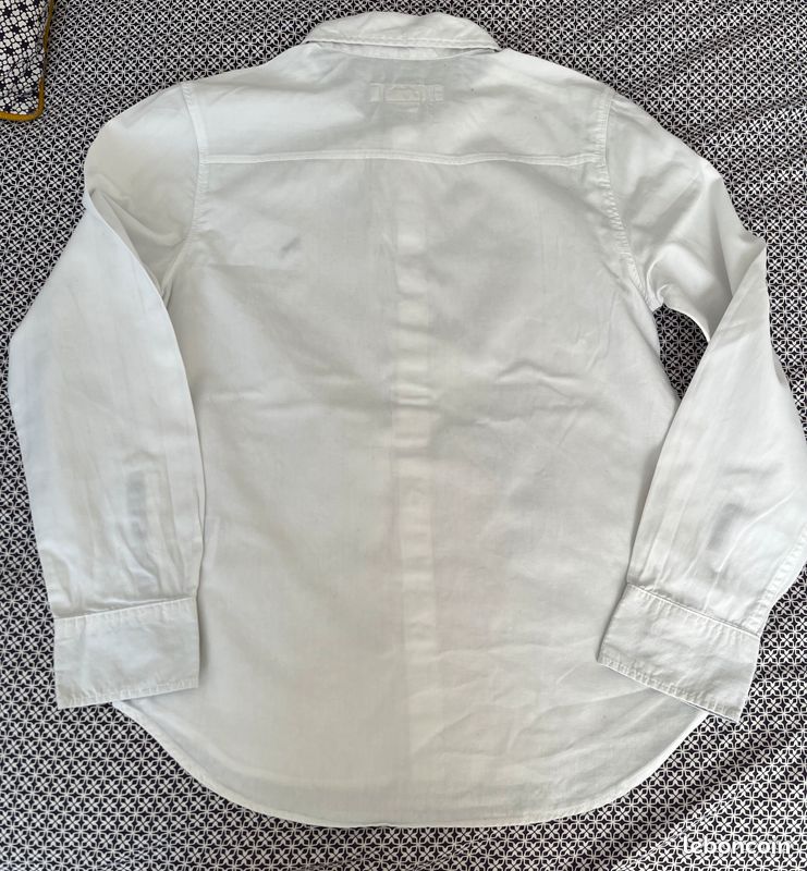 Chemise Blanche Scotch And Shrunk Pour Garçon - Taille 10 Ans - Occasion