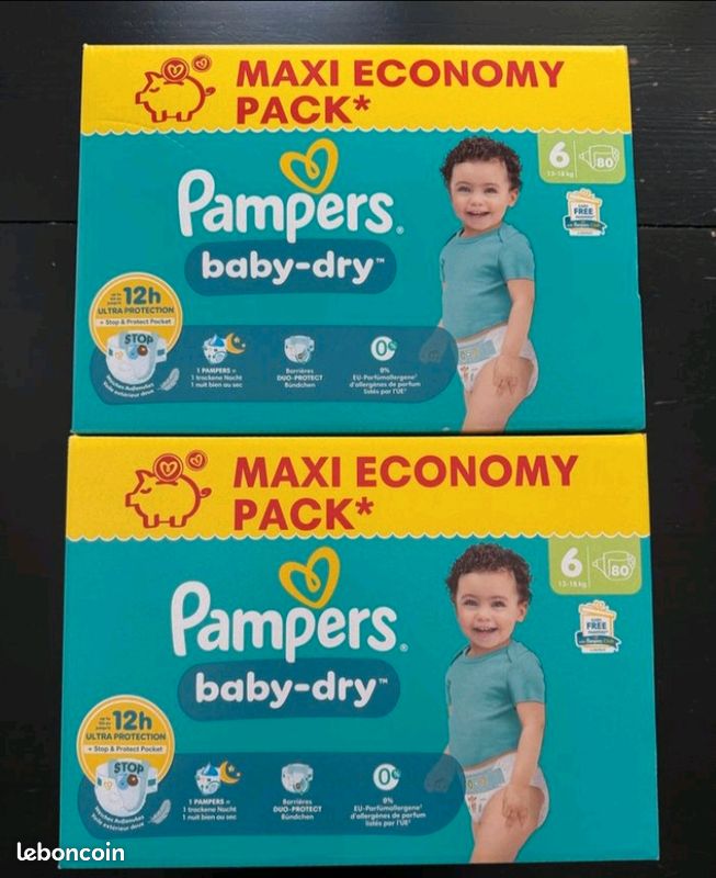 Couche pampers taille 6 (image 1)