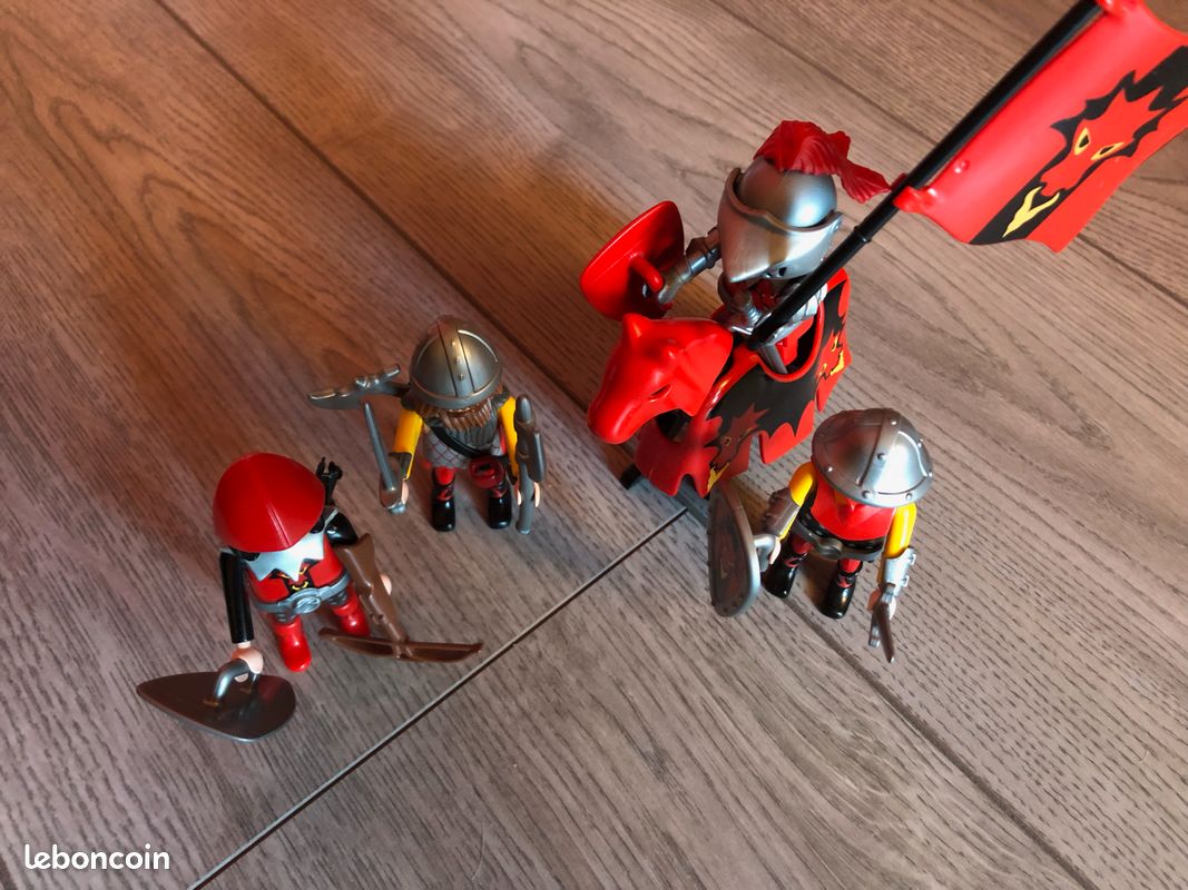 Pack Playmobil complet - 3319 - Chevaliers dragon rouge (image 3)