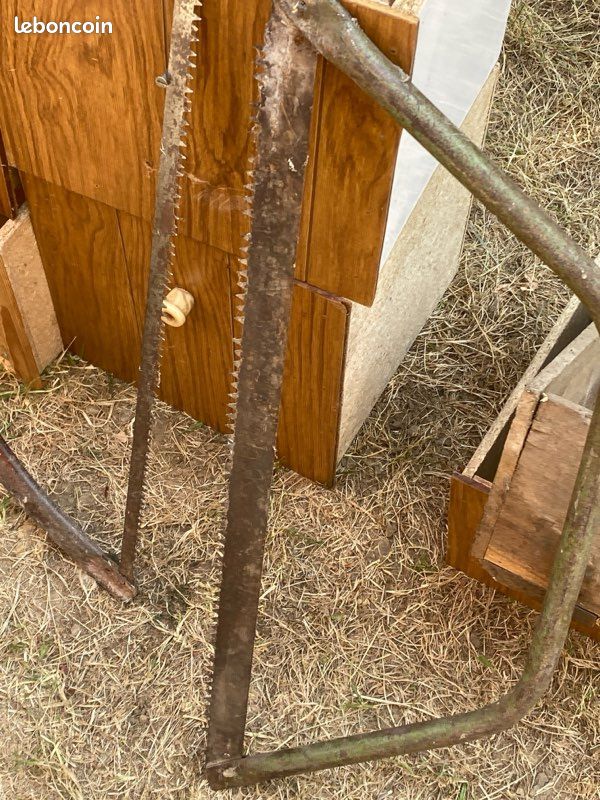 Lot de 2 scies à bûche anciennes (image 3)