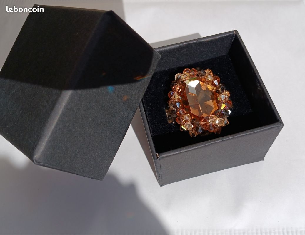 Bague en perles de cristal de swarovski (image 2)