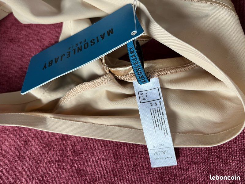Ensemble soutien gorge et slip tanga nude Marque Maison Lejaby (image 8)