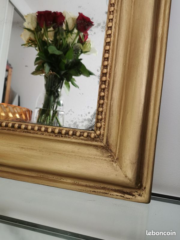 Miroir Louis Philippe 101 x 79 cm ancien (image 4)