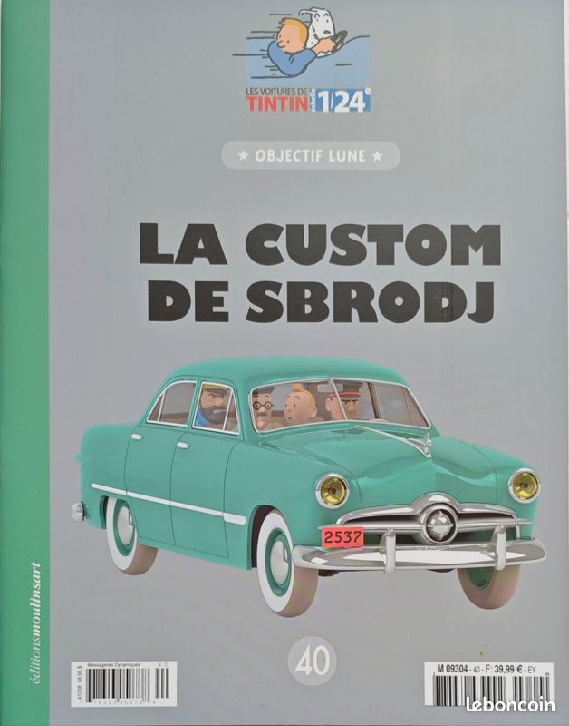 Les Voitures De Tintin N°1/24 – La Custom De Sbrodj – Hachette 1:43