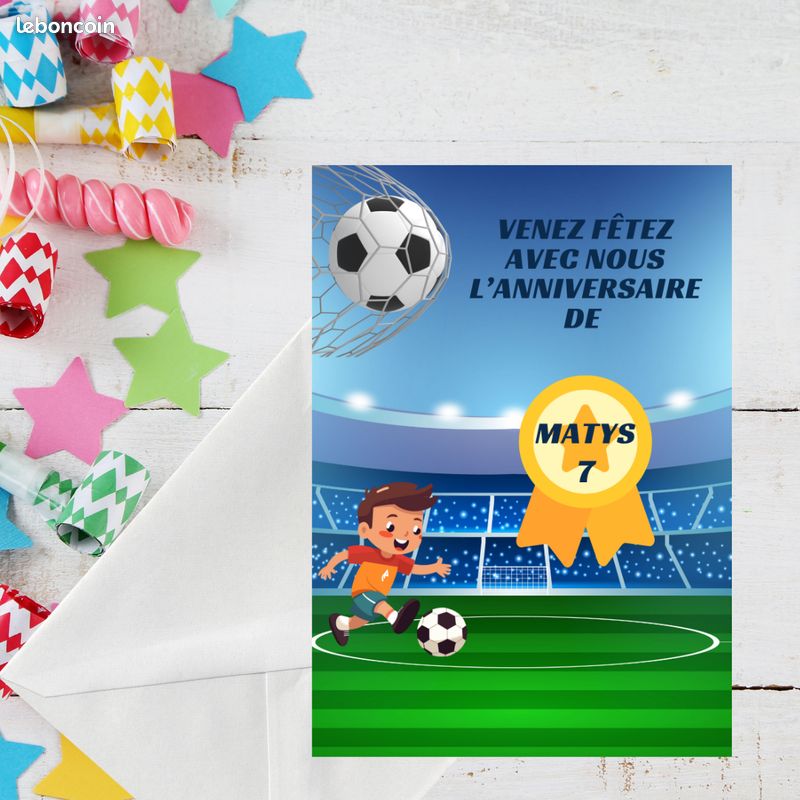 Edition Colibri 10960 FR Lot de 10 Cartes d'invitation FOOT en Français