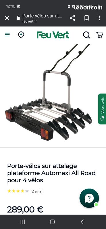 Velo Hayon Mottez Feu Vert Porte Velo Electrique PORTE-VELOS