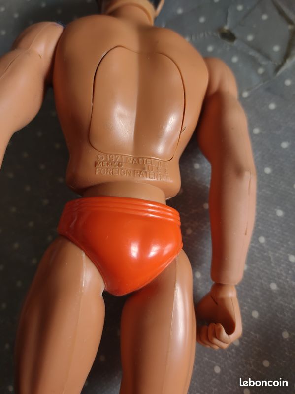 Big Jim Commando Jeff – Mattel 1971 – Poupée Vintage Avec Accessoires – Fabriqué à Hong Kong
