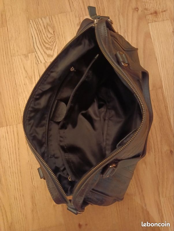 Sac a main noir 100% cuir (image 2)