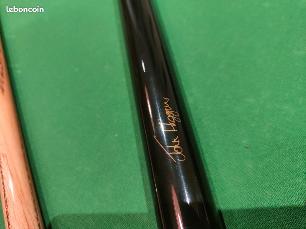 Queue De Billard Ancienne Avec Sa Boîte De Transport - Idéale Pour Collection Ou Restauration