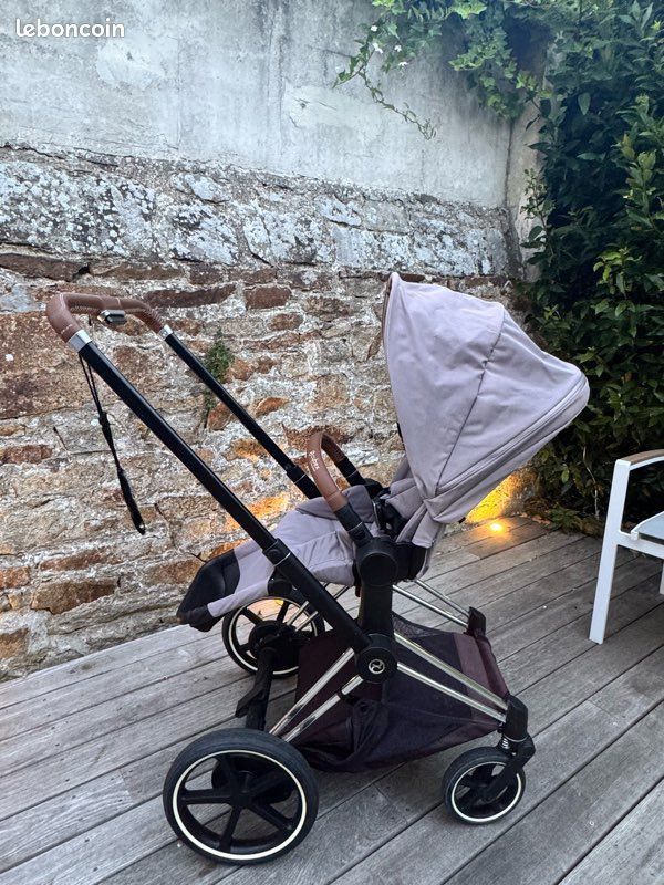 Trio cybex e-priam - nacelle - cosy & isofix + siège poussette (image 8)