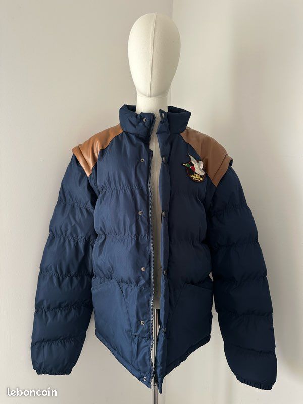 Doudoune Bleu Acier Homme Vestiaires - Taille XXL, Neuf Avec étiquettes, Style Décontracté