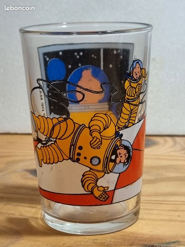 Verre à Moutarde Amora 1994 Grand Format – Édition Tintin 'On A Marché Sur La Lune'