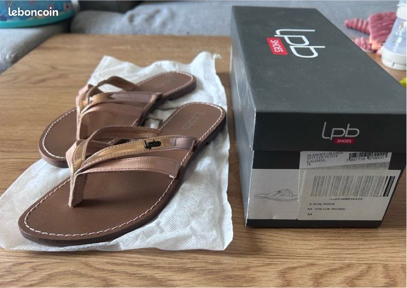 Tongues LPB Neuves Pointure 38 Vieux Rose Les Petites Bombes