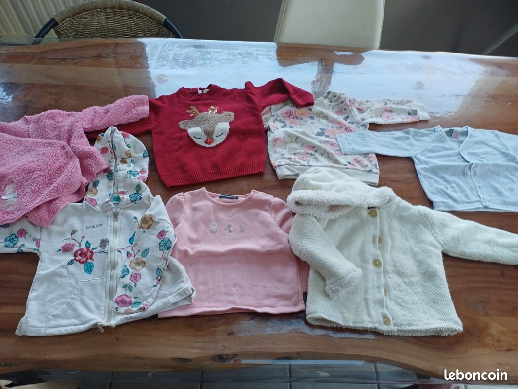 Lot De Vêtements Pour Bébé Fille 12/18 Mois - Occasion En Très Bon état - Multicolore