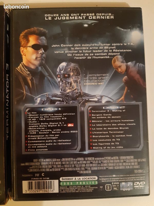 DVD Science-fiction. Terminator 3. Double DVD (image 3)