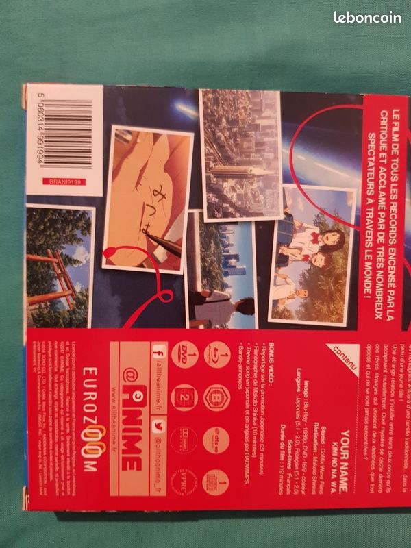 Your Name Steelbook bluray + dvd + cd ost edition FR (image 5)