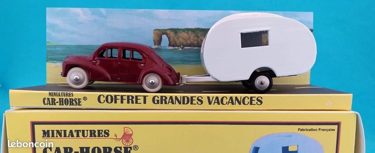 Car-Horse Renault 4cv 4 prise au piège a souris style Dinky cij jrd