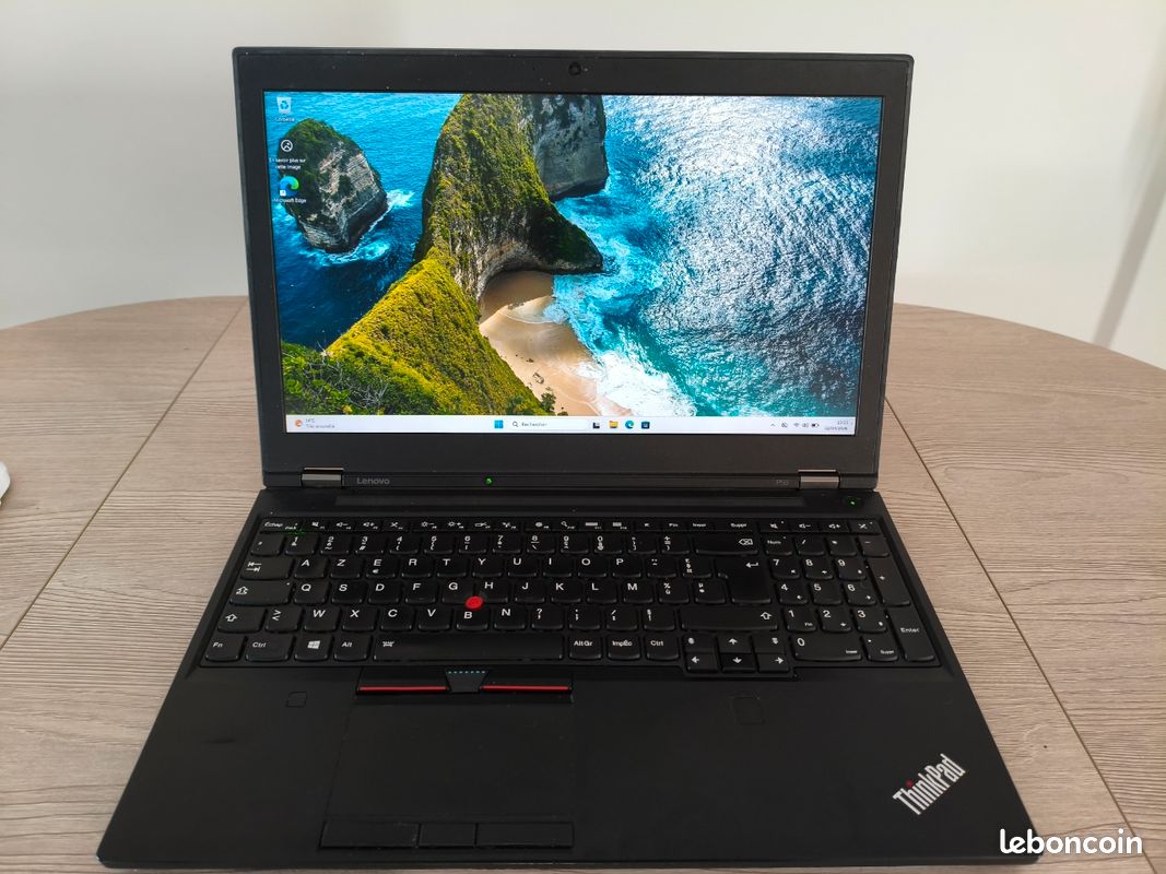 Pc portable reconditionné Lenovo Thinkpad P50 - i7 - 32Go - 240Go SSD - Windows 10