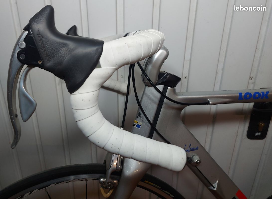 Pédales Automatiques Vintage Campagnolo Look - Grises Avec Crampons - Pour Vélo De Route