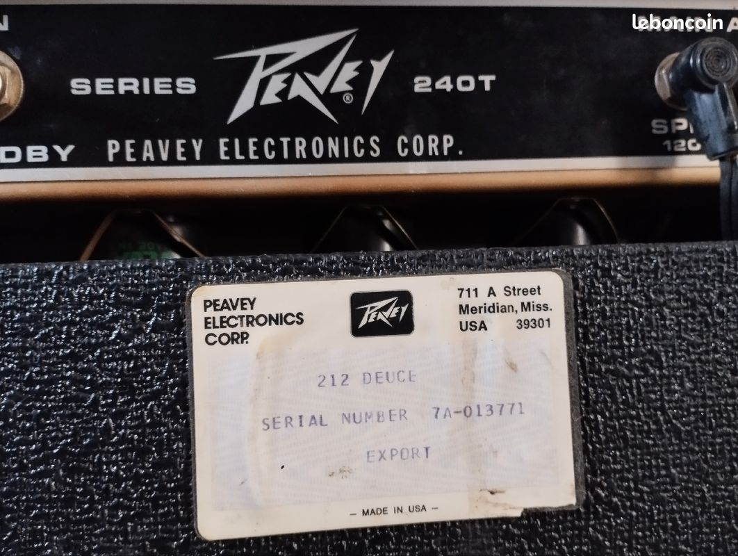 Ampli PEAVEY DEUCE 240T (image 3)