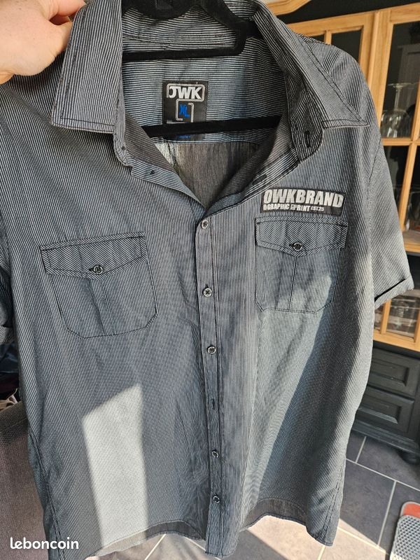 Chemise manche courte taille xl (image 1)