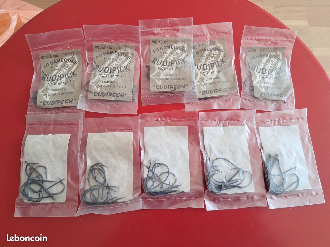 Lot 100 Hameçons Mustad 91750D – Jig 90° – Taille 2/0 – Pêche Bass
