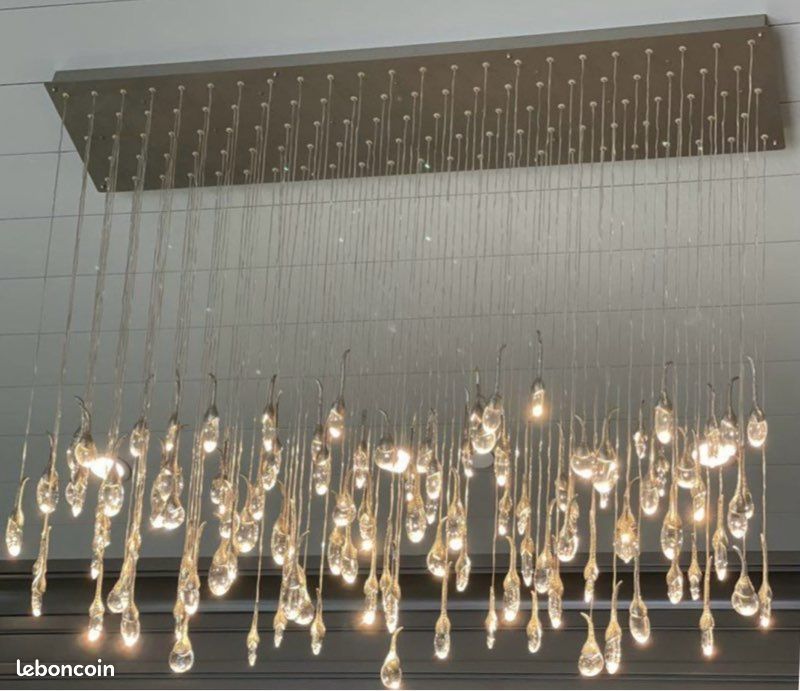 Grand Lampadaire Titan BTC Original – Métal Argenté – Style Industriel Vintage