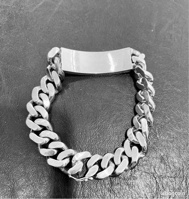 Gourmette ancienne or rose ciselé - Bijoux anciens