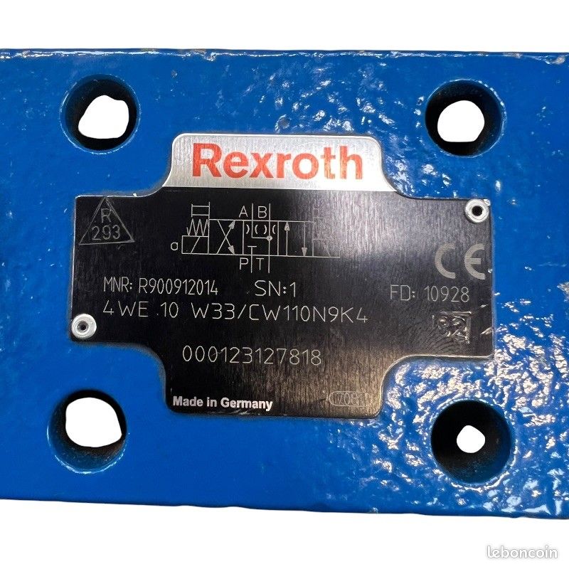 REXROTH R900912014 4WE 10 W33/CW110N9K4 Vanne directionnelle (image 2)