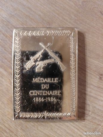 MÉDAILLE - FEDERATION FRANCAISE DE TIR - MEDAILLE DU CENTENAIRE 1886-1