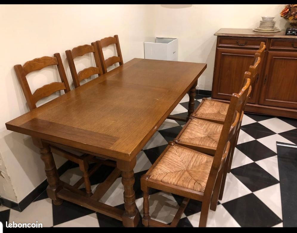 Table en bois de chêne (image 3)