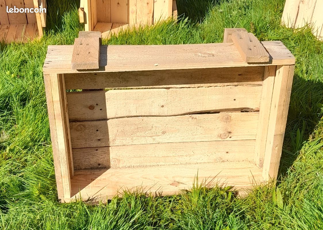 Caisses en bois de palette +couvercles (image 2)