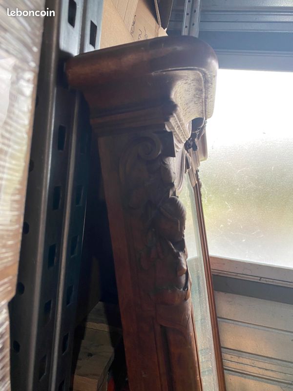 Vieux Miroir bois sculpté (image 4)
