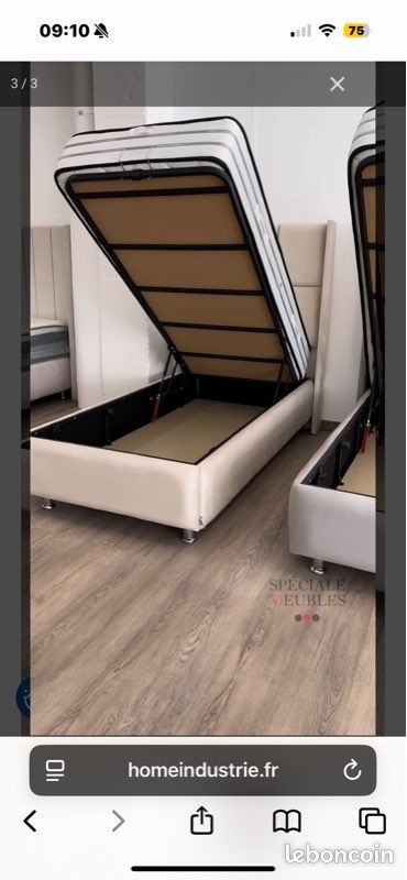 Lit coffre 90x190 (image 3)