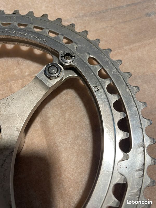 Pédalier Vintage Campagnolo Strada 170mm 144 BCD (1978) - Vélo Route Italien 9/16