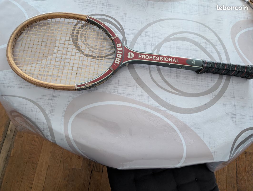 Paire de raquettes tennis en bois Marco modèle Top Star (vintage