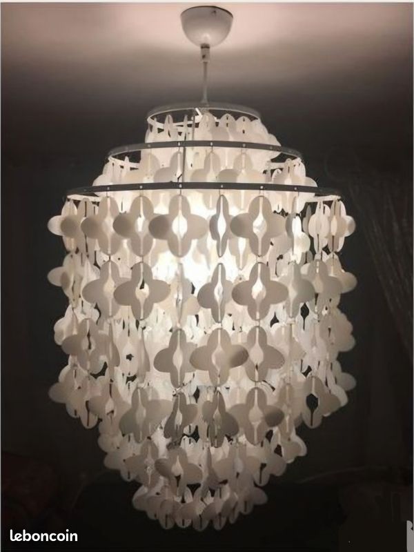 Lustre blanc design 3 étages – suspension moderne élégante (image 2)