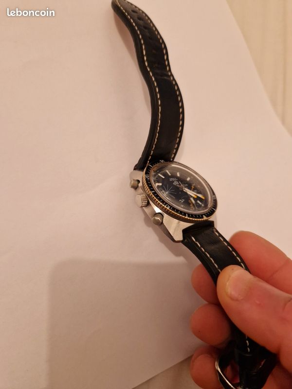 Montre Automatique Vintage CAMIF Antichoc - 17 Rubis - Cadran Blanc, Boîtier Doré
