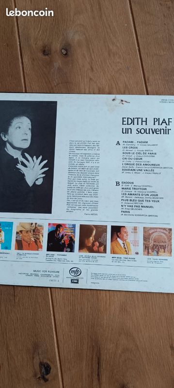 Vinyle Edith Piaf Un souvenir 33 tours (image 5)