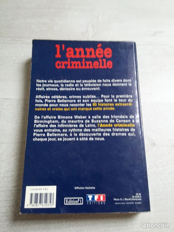Livre l'Année Criminelle - BELLEMARE (image 2)
