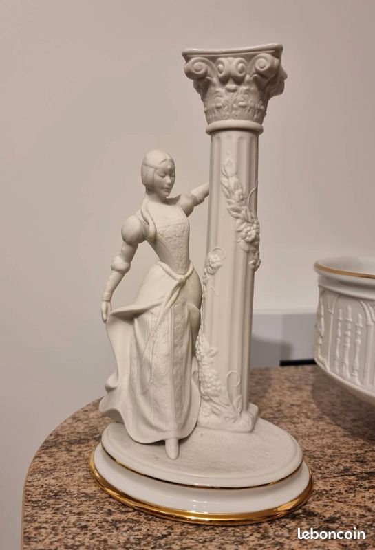 Ensemble Franklin Mint Roméo & Juliette / coupe & bougeoirs (image 2)
