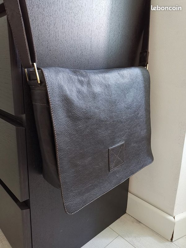 Besace Ashwood en Cuir véritable / Sacoche PC (image 1)