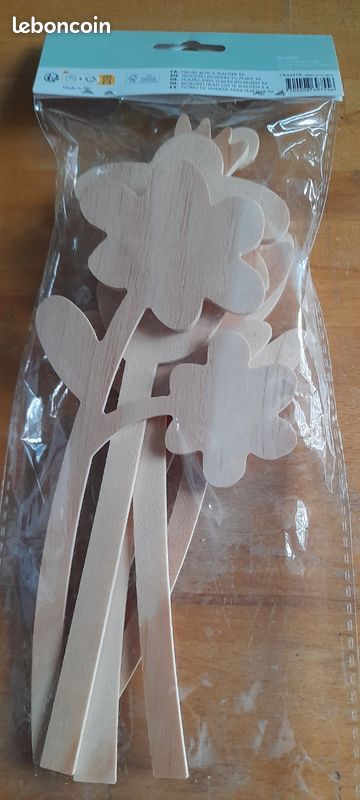 Lots de fleurs en bois (image 3)