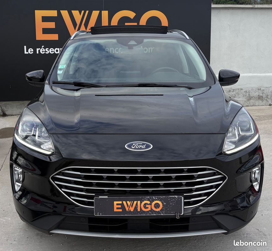 Ford kuga 2.5 duratec 225 ch hybrid fhev titanium toit ouvrant / pack hiver / entretien ford / attelage (image 2)