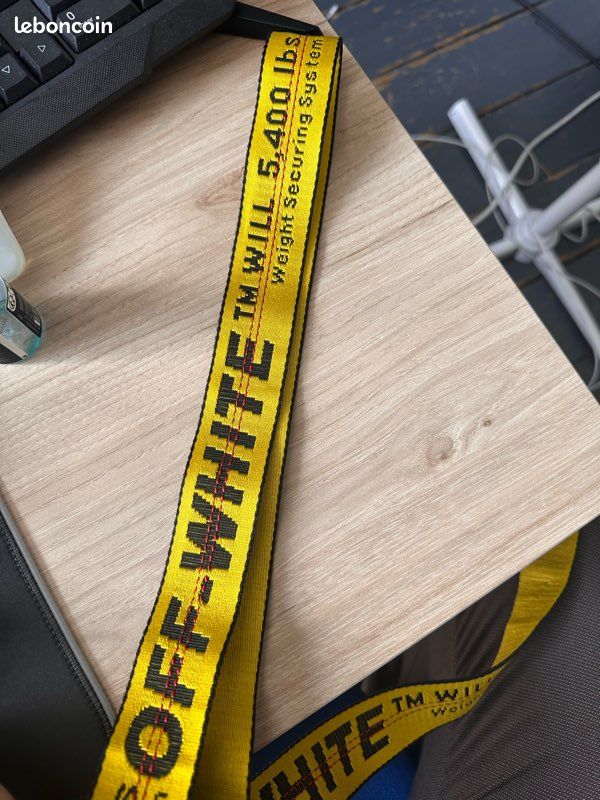 Yellow Belt Porter Ceinture Off White Ceinture Off-White 2m Très