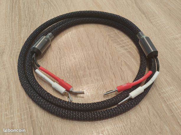 Câble Hi-Fi RCA Fadel Art – Modèle DC1, 1m, Fabrication Française, WBT