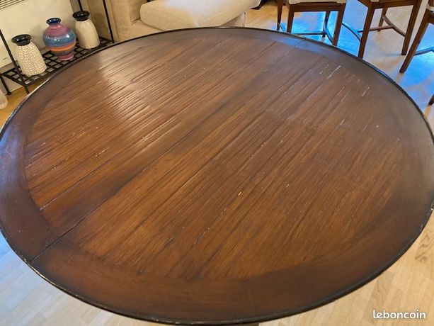 Table a rallonge ronde et 4 chaises d'occasion - Ameublement - - page 7