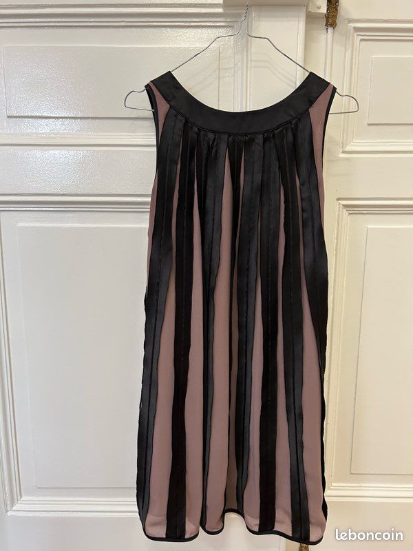 Robe courte fluide soie Calvin Klein Jeans taille 2 (taille 34) (image 7)